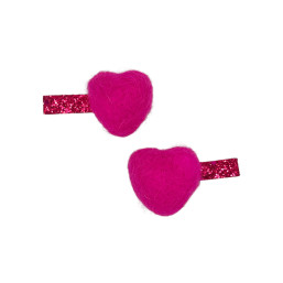Big Heart Glitter Bars - Fuchsia